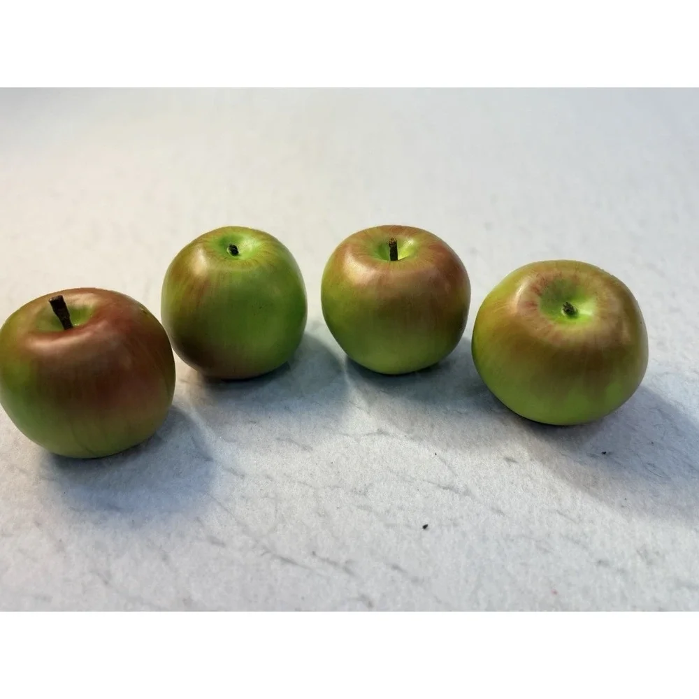 Faux Red Apples Lot of 15 Realistic Decorative Fake Fruit Display Staging Props